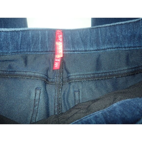 Spanx‎ Womens Dark Blue Denim Leggings Skinny Fit Size M - Picture 5 of 5